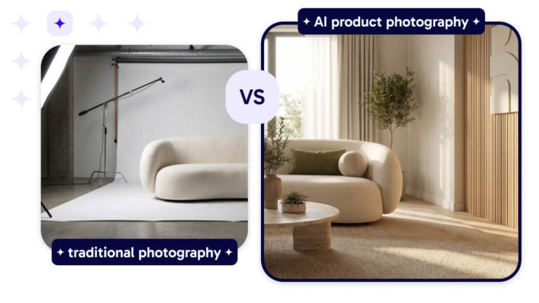 AI product photography vs traditional photography: cost, speed & results